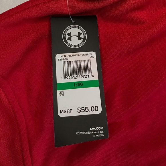 BRAND NEW Red Under Armour Men’s Hoodie - Picture 6 of 7